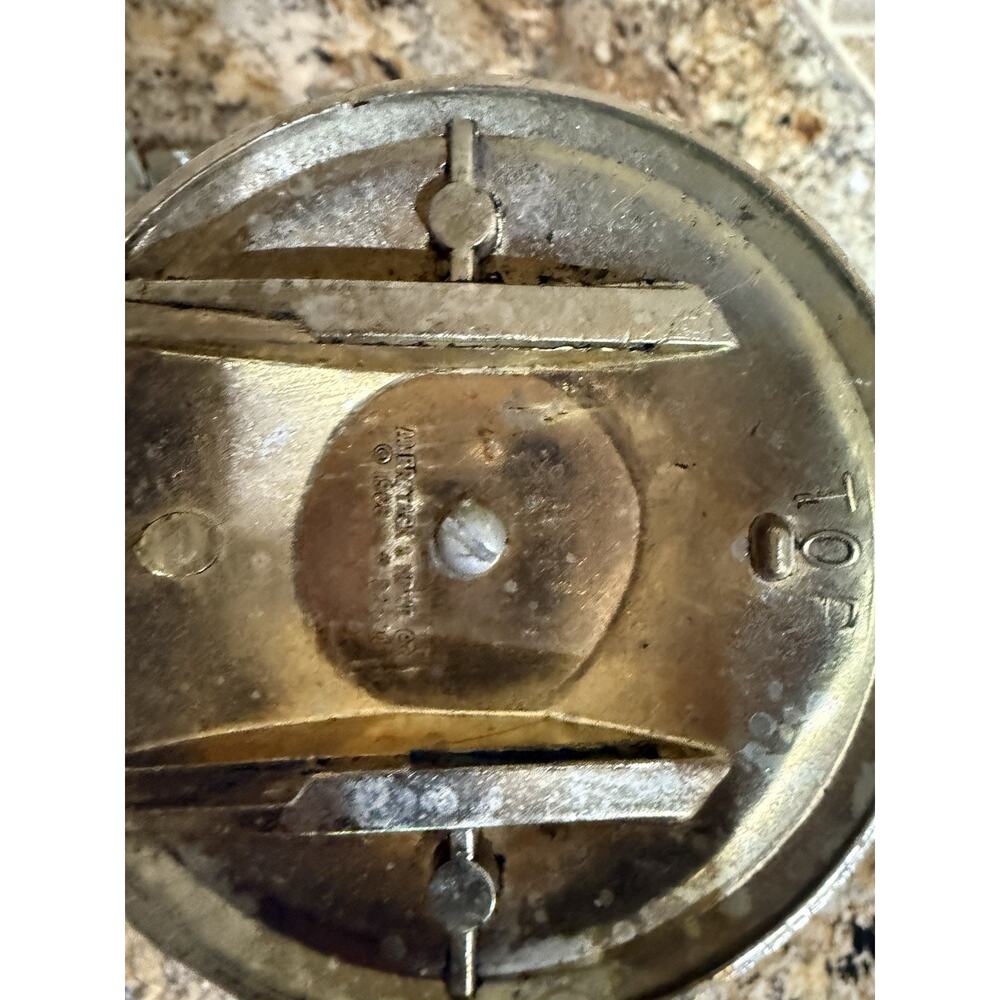Vtg 1968 Amerock Carriage House Bathroom Set Antique Brass Towel Ring Robe Hooks - Picture 10 of 16